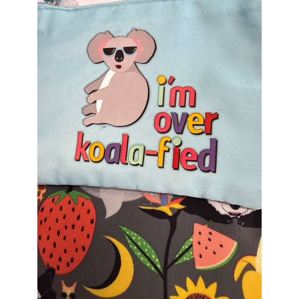 Yoobi Binder Zip Case & Coin Purse Set With Fun Animal Print - Picture 3 of 6